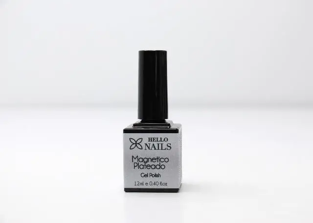 Imagen Gel Polish Magnetico Plateado Hello Nails